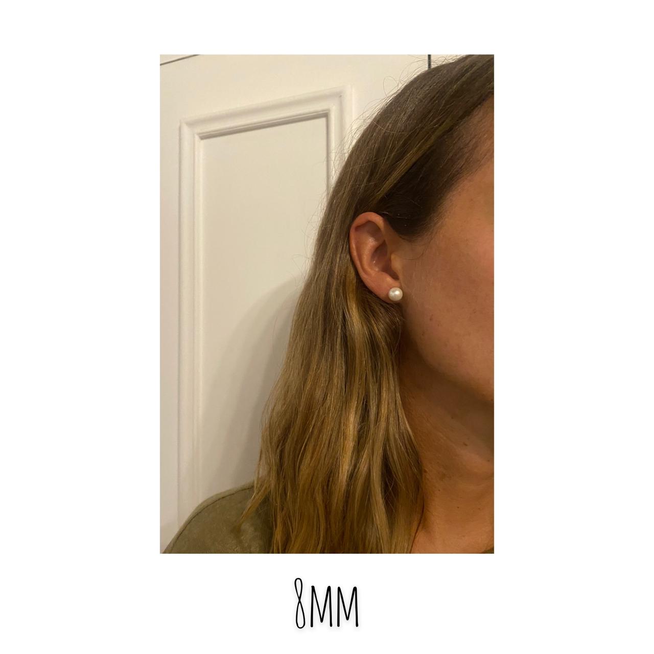 Aro de Perla Cultivada 8mm y Goldfilled