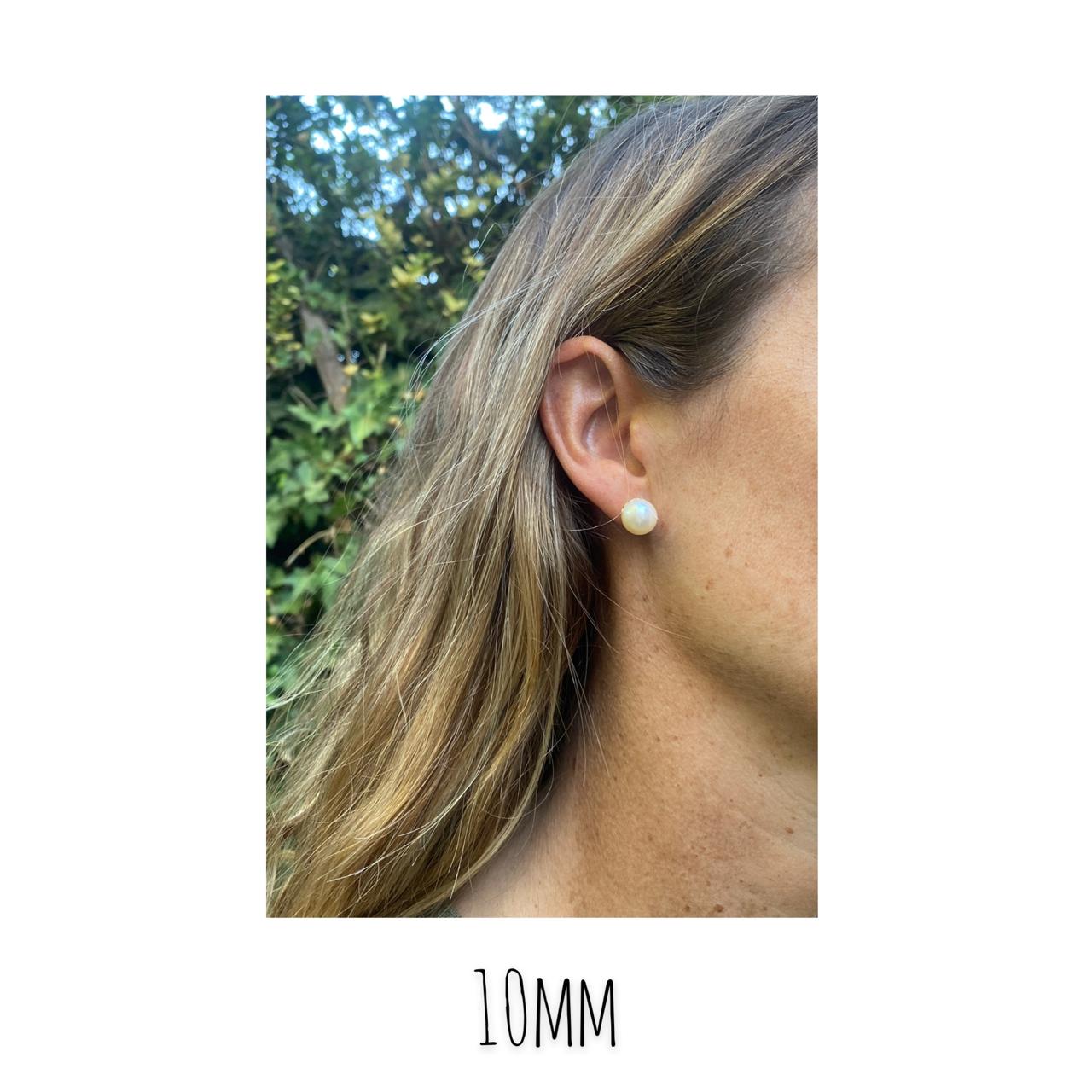 Aro de Perla Cultivada 10mm y Goldfilled
