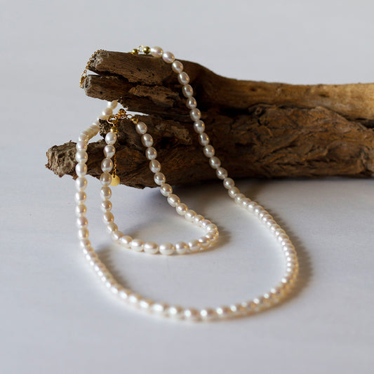Collar de Perlas cultivadas ovaladas