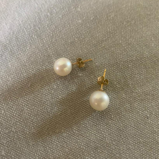 Aro de Perla Cultivada 8mm y Goldfilled